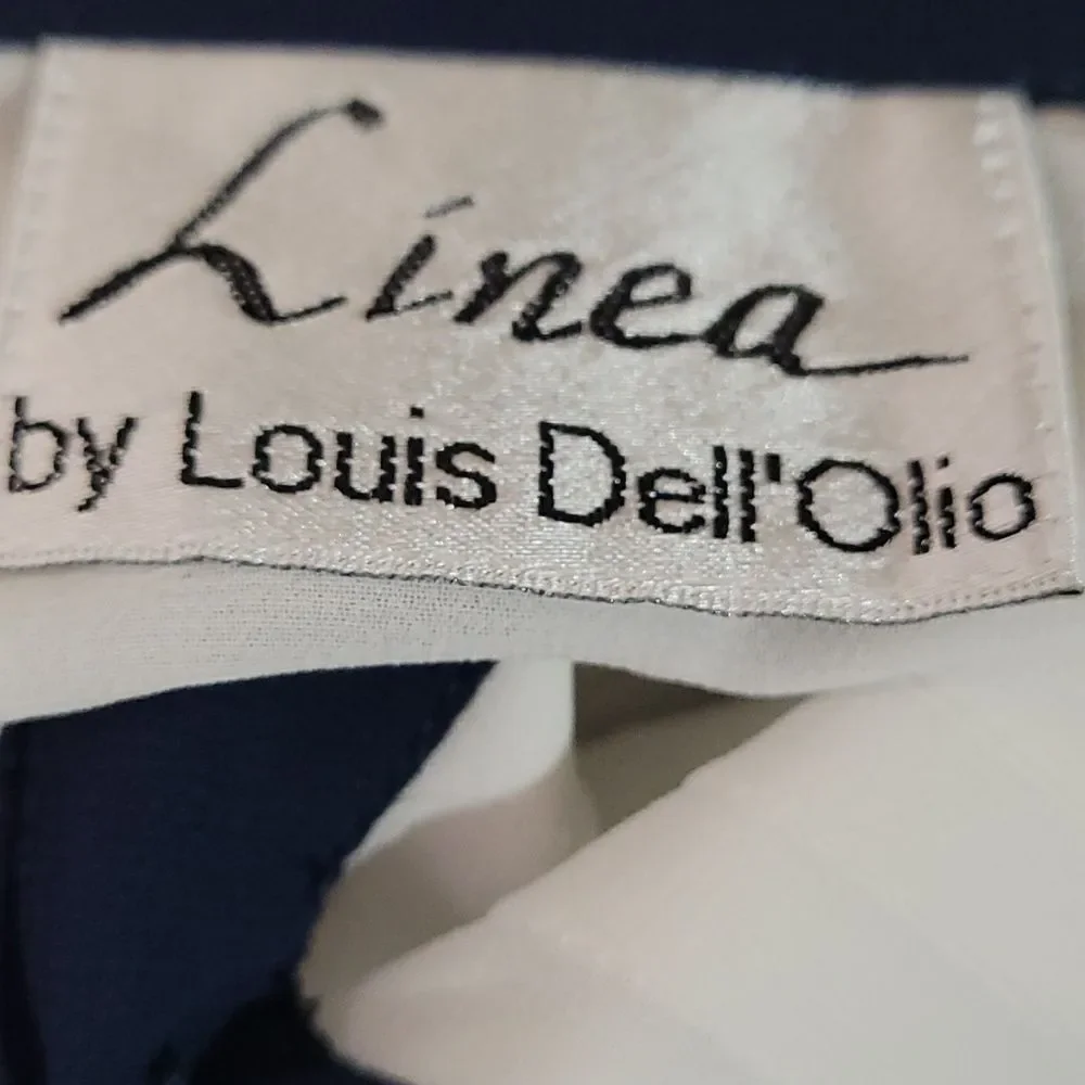 Linea White and Black Womans Dress Shirt‎